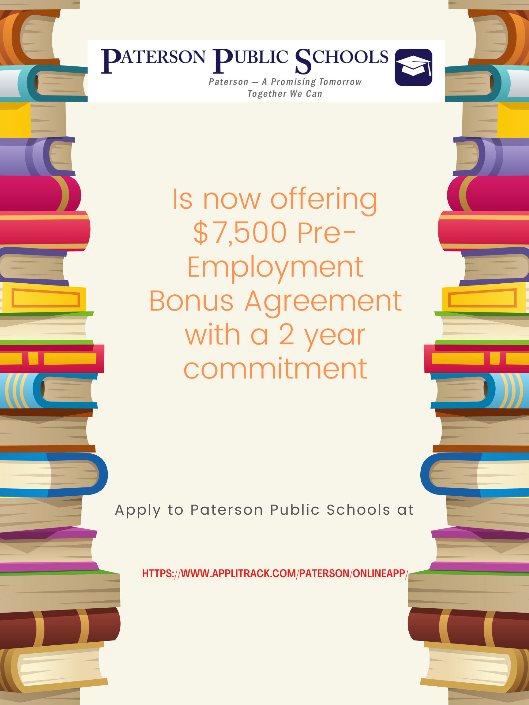 Is now offering $7,500 pre-employment Bonus Agreement with a 2 year commitment. Click to apply.
